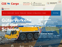 Tablet Screenshot of cis-cargo.de